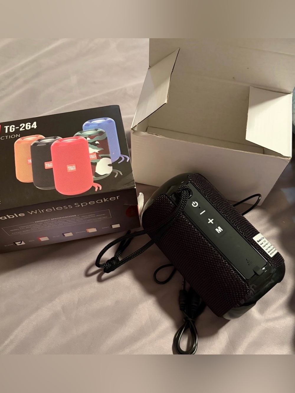 T&G Portable Wireless Bluetooth Speaker - Black